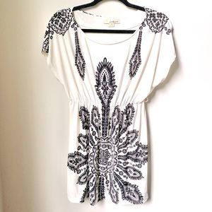 Boho Cream Tunic/ Dress